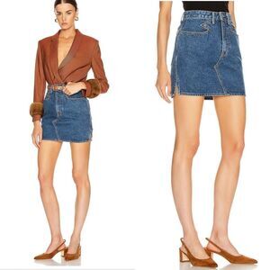 GRLFRND Classic Blue Mini Skirt